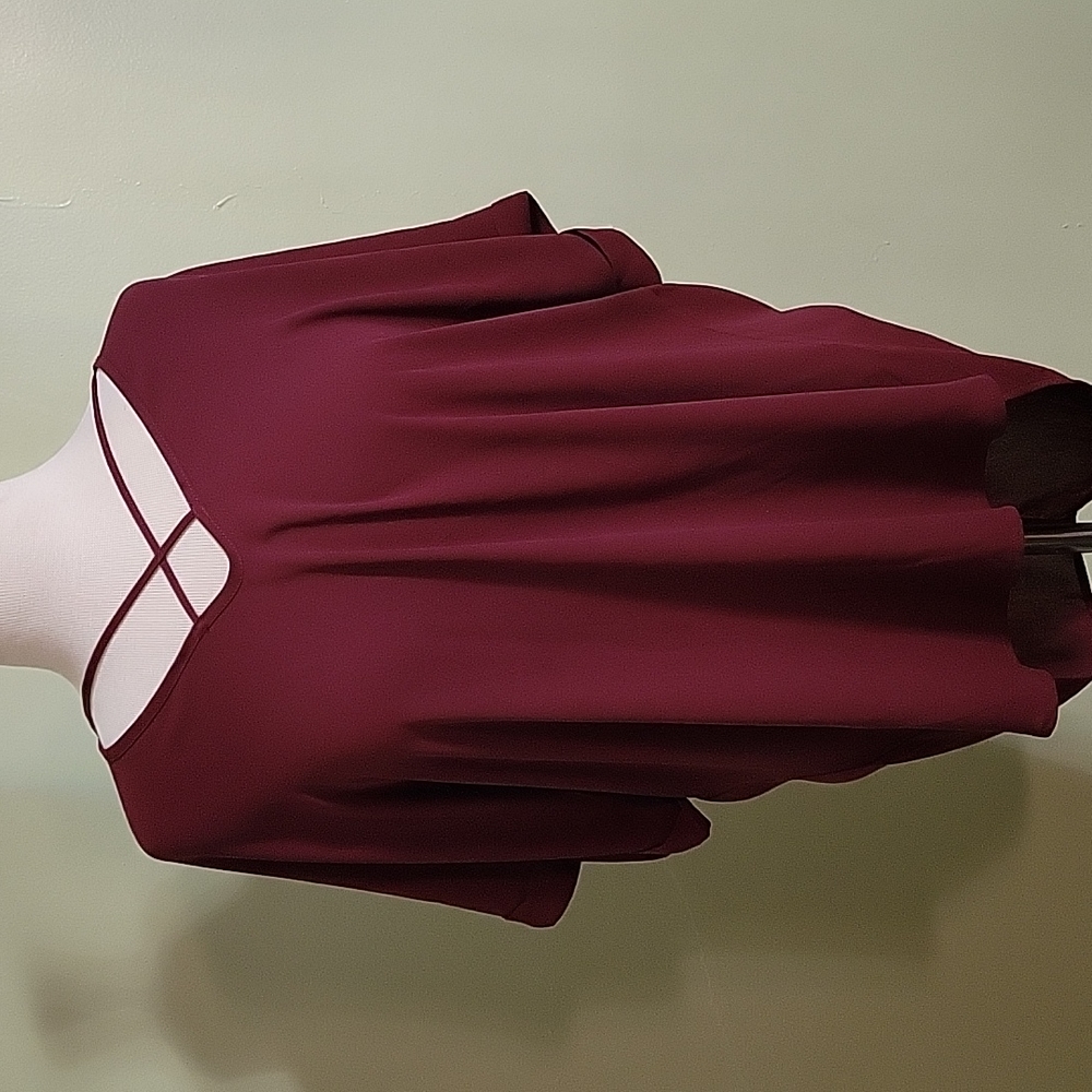 Lush Maroon Blouse Size Large